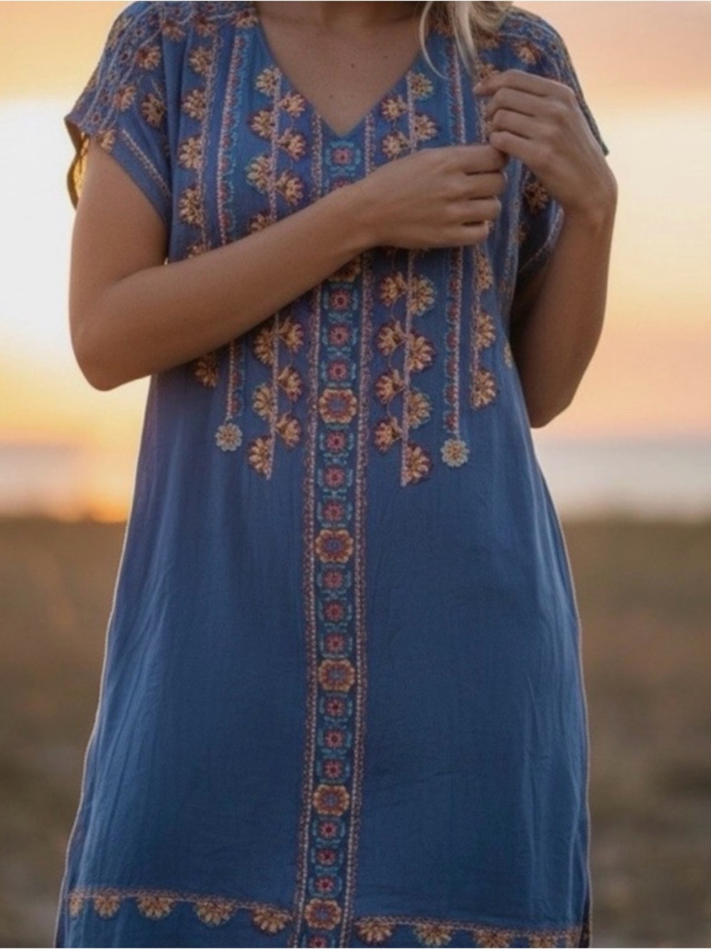 Sundance garden melody Embroidered dress